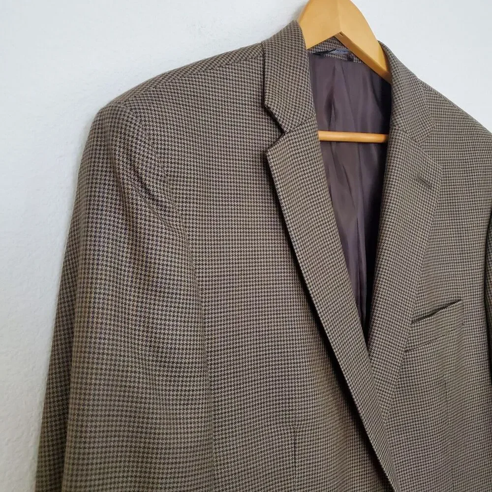 Lauren Ralph Lauren Men's Blazer 46R Brown Wool Suit Jacket Sport Coat Grandpa